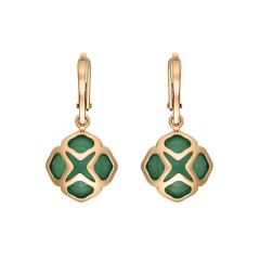 Chopard IMPERIALE Cocktail Rose Gold Chalcedony Earrings 839221-5004