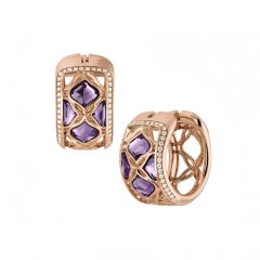 839564-5001 |Buy Chopard IMPERIALE Lace Rose Gold Amethyst Earrings