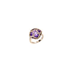 Chopard Imperiale Rose Gold Amethyst Ring Size 55 829221-5041