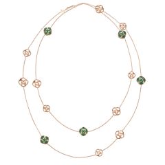 Chopard IMPERIALE Rose Gold Green Agate Necklace 819221-5001
