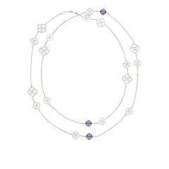 Chopard IMPERIALE White Gold Amethyst Necklace 819392-1002