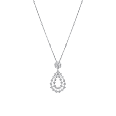 Chopard L'Heure du Diamant Drop White Gold Diamond Pendant 79A064-1001