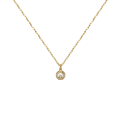 799012-0001 |Buy Online Chopard Miss Happy Yellow Gold Diamond Pendant