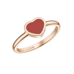 82A086-5810 | Buy Online Chopard My Happy Hearts Rose Gold Carnelian Ring