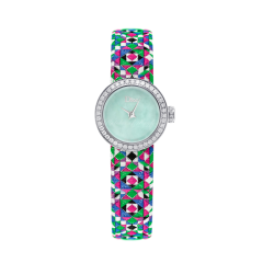 CD040110A027 | Dior La Mini D De Dior Mosaique Quartz 19 mm watch. Buy Online