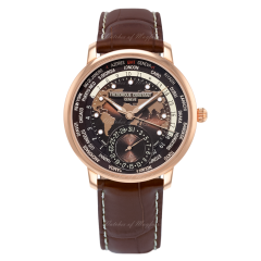FC-718BRWM4H4 | Frederique Constant Classic Worldtimer 42mm watch. Buy Online
