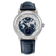 FC-718NWWM4H6 | Frederique Constant Classic Worldtimer Manufacture Steel 42 mm watch. Buy Online