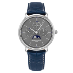 FC-775G4S6 | Frederique Constant Slimline Perpetual Calendar Manufacture Steel 42 mm watch. Buy Online