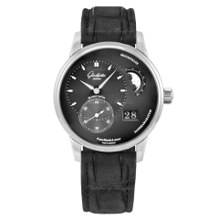 1-90-02-43-32-02 | Glashutte Original PanoMaticLunar Steel 40 mm watch. Buy Online