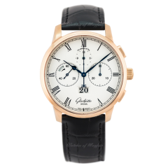 1-37-01-01-05-01 | Glashutte Original Senator Chronograph Panorama Date Red Gold 42 mm watch. Buy Online