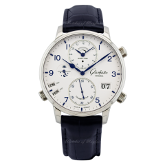 1-89-02-03-02-30 | Glashutte Original Senator Cosmopolite Minimalist World Traveler 44 mm watch. Buy Online