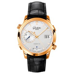 100-13-01-01-01 | Glashutte Original Senator Diary Rose Gold 42 mm watch. Buy Online