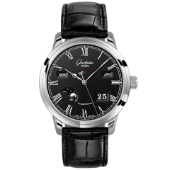 100-02-25-12-05 | Glashutte Original Senator Perpetual Calendar Steel 42 mm watch. Buy Online