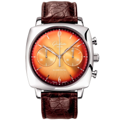 1-39-34-26-32-04 | Glashutte Original Sixties Iconic Square Tangerine 41.35 mm watch. Buy Online