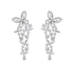 Graff Butterfly White Gold Diamond Earrings RGE1302