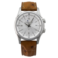 H32625555 | Hamilton Jazzmaster Traveler GMT Automatic 42mm watch. Buy Online