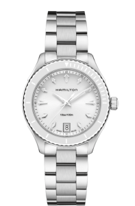 H37411111 | Hamilton Jazzmaster Seaview Quartz 37mm watch. Buy Online