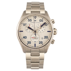 H76712151 | Hamilton Khaki Aviation Chrono Quartz 44mm watch. Buy Online