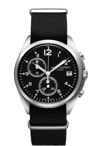 H76552433 | Hamilton Khaki Aviation Pioneer Chrono Quartz 41mm watch. Buy Online