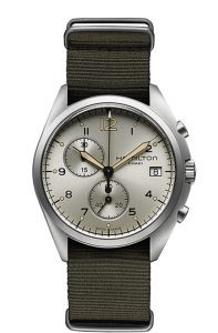 H76552955 | Hamilton Khaki aviation Pioneer Chrono Quartz 41mm watch. Buy Online