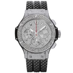 341.SX.9010.RX.1704 | Hublot Big Bang Steel Full Pave 41 mm watch. Buy Online