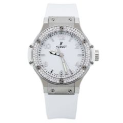 361.SE.2010.RW.1104 | Hublot Big Bang Steel White Diamonds 38 mm watch. Buy Online