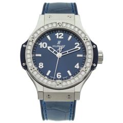361.SX.7170.LR.1204 | Hublot Big Bang Steel Blue Diamonds 38 mm watch. Buy Online