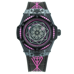 465.CS.1119.VR.1233.MXM18 | Hublot Big Bang Sang Bleu All Black Pink 39 mm watch. Buy Online