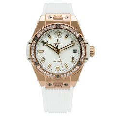 465.OE.2080.RW.1204 | Hublot Big Bang One Click King Gold White Diamonds 39 mm watch. Buy Online