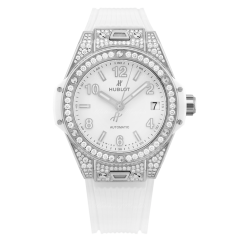 465.SE.2010.RW.1604 | Hublot Big Bang One Click Steel White Pave 39 mm watch. Buy Online