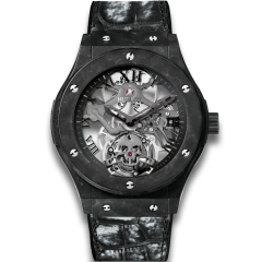 505.UC.0140.LR.SKULL | Hublot Classic Fusion Skull Tourbillon Black Skull 45 mm watch. Buy Online
