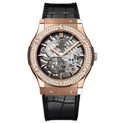 515.OX.0180.LR.1104 | Hublot Classic Fusion King Gold Diamonds 45 mm watch. Buy Online