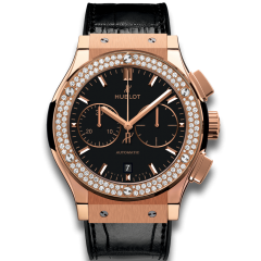 521.OX.1181.LR.1104 | Hublot Classic Fusion Chronograph King Gold Diamond 45 mm watch. Buy Online