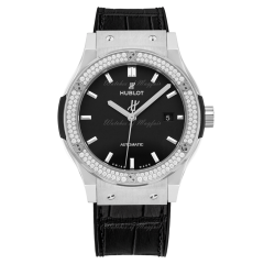 542.NX.1171.LR.1104 | Hublot Classic Fusion Titanium Diamonds 42 mm watch. Buy Online