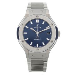 548.NX.7170.NX | Hublot Classic Fusion Titanium Blue Bracelet 42 mm watch. Buy Online