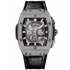 601.NX.0173.LR.1704 | Hublot Spirit Of Big Bang Titanium Pave 45 mm watch. Buy Online