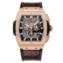 601.OX.0183.LR.1104 | Hublot Spirit Of Big Bang King Gold Diamonds 45 mm watch. Buy Online
