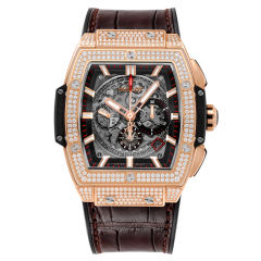601.OX.0183.LR.1704 | Hublot Spirit Of Big Bang King Gold Pave 45 mm watch. Buy Online