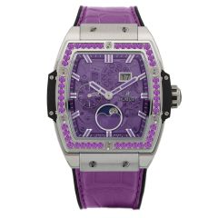 647.NX.4771.LR.1205 | Hublot Spirit of Big Bang Moonphase Titanium Purple 42 mm watch. Buy Online