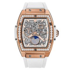647.OE.2080.RW.1204 | Hublot Spirit Of Big Bang Moonphase King Gold White Diamonds watch. Buy Online