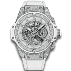 701.NE.0127.GR.1704 | Hublot King Power Titanium White Pave 48 mm watch. Buy Online