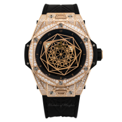 Hublot Big Bang Sang Bleu King Gold Pave 45 mm 415.OX.1118.VR.1704.MXM17