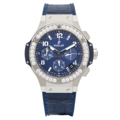 341.SX.7170.LR.1204 | Hublot Big Bang Steel Blue Diamonds 41 mm watch. Buy Online