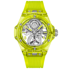 429.JY.0120.RT | Hublot Big Bang Tourbillon Automatic Yellow Neon Saxem Limited Edition 44 mm watch. Buy Online