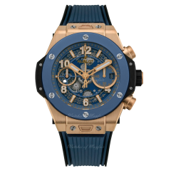 441.OL.5181.RX | Hublot Big Bang Unico King Gold Blue Ceramic 42 mm watch. Buy Online