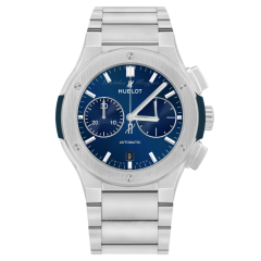 520.NX.7170.NX | Hublot Classic Fusion Titanium Blue Bracelet 45 mm watch. Buy Online
