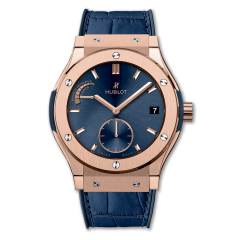 516.OX.7180.LR | Hublot Classic Fusion King Gold Blue 45 mm watch. Buy Online
