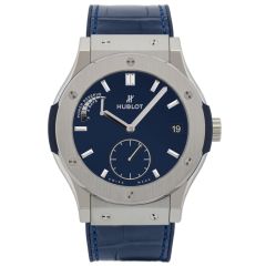 516.NX.7170.LR | Hublot Classic Fusion Titanium Blue 45 mm watch. Buy Online