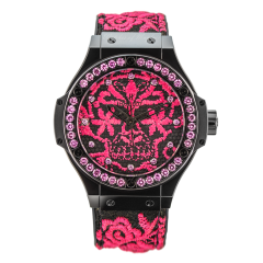 343.CP.6590.NR.1233 | Hublot Big Bang Sugar Skull Fluo Hot Pink 41 mm watch. Buy Online