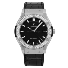 511.NX.1171.LR.1104 | Hublot Classic Fusion Titanium Diamonds 45 mm watch. Buy Online